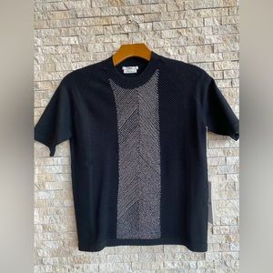 EDUN Compact viscose beaded tee size small